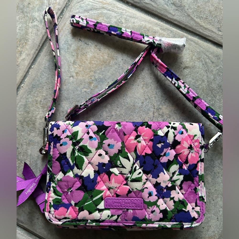 Retired Vera Bradley Flower Garden Hipster Crossbody Bag